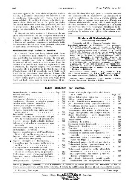 Il policlinico. Sezione pratica periodico di medicina, chirurgia e igiene