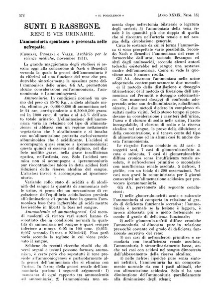 Il policlinico. Sezione pratica periodico di medicina, chirurgia e igiene