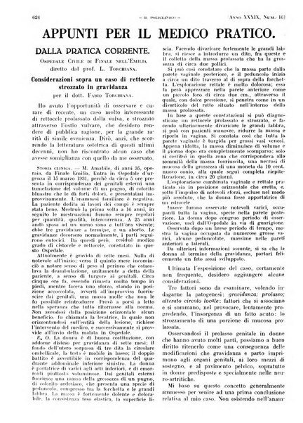 Il policlinico. Sezione pratica periodico di medicina, chirurgia e igiene