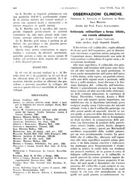 Il policlinico. Sezione pratica periodico di medicina, chirurgia e igiene