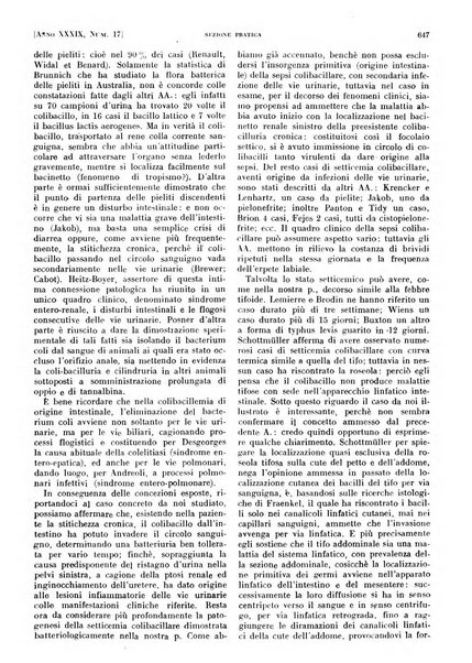 Il policlinico. Sezione pratica periodico di medicina, chirurgia e igiene