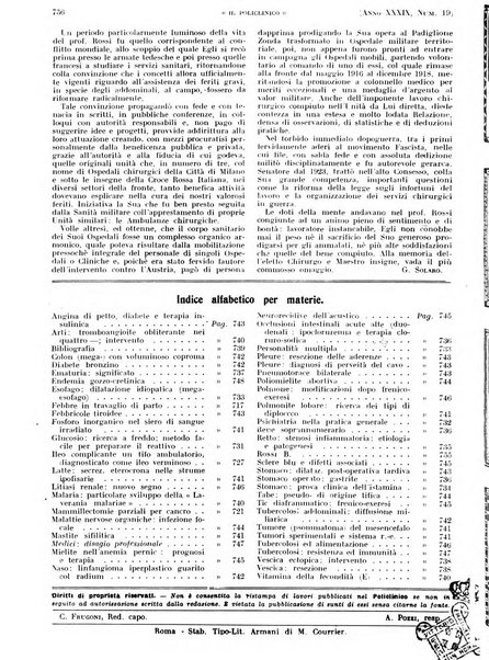 Il policlinico. Sezione pratica periodico di medicina, chirurgia e igiene