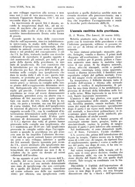 Il policlinico. Sezione pratica periodico di medicina, chirurgia e igiene