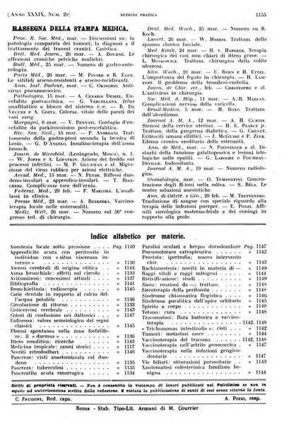 Il policlinico. Sezione pratica periodico di medicina, chirurgia e igiene