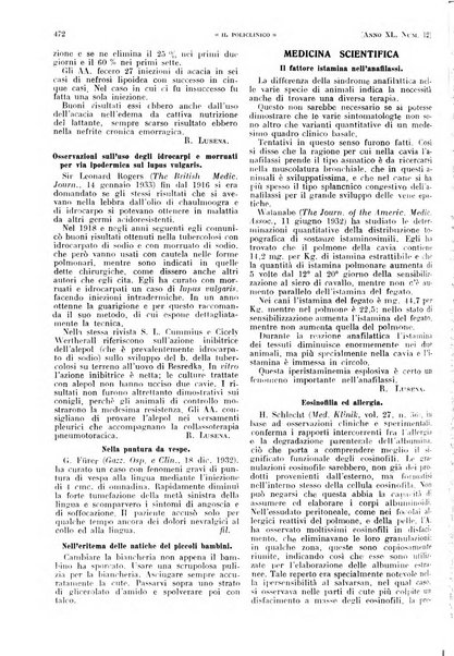 Il policlinico. Sezione pratica periodico di medicina, chirurgia e igiene