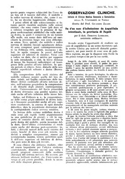 Il policlinico. Sezione pratica periodico di medicina, chirurgia e igiene