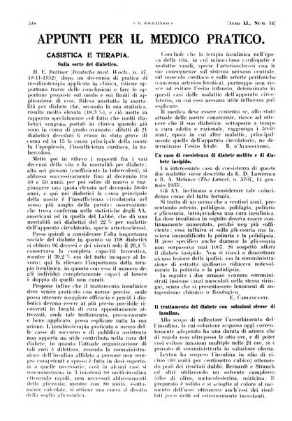 Il policlinico. Sezione pratica periodico di medicina, chirurgia e igiene