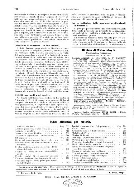 Il policlinico. Sezione pratica periodico di medicina, chirurgia e igiene