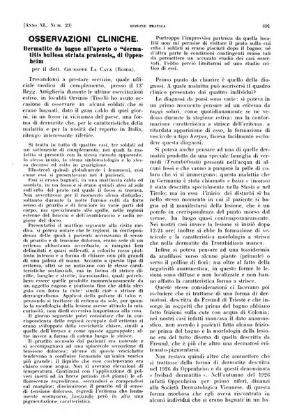 Il policlinico. Sezione pratica periodico di medicina, chirurgia e igiene