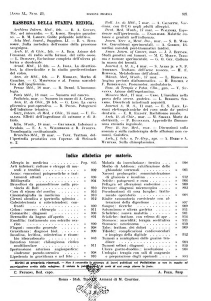 Il policlinico. Sezione pratica periodico di medicina, chirurgia e igiene