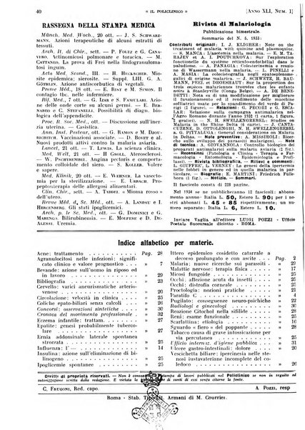 Il policlinico. Sezione pratica periodico di medicina, chirurgia e igiene