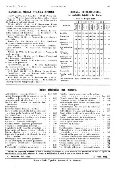 Il policlinico. Sezione pratica periodico di medicina, chirurgia e igiene