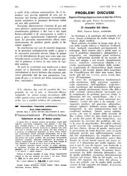 Il policlinico. Sezione pratica periodico di medicina, chirurgia e igiene