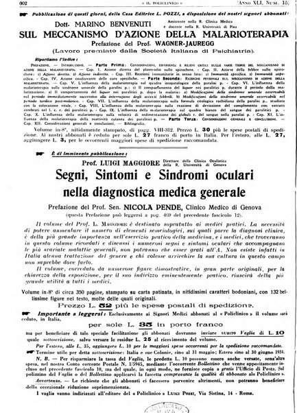 Il policlinico. Sezione pratica periodico di medicina, chirurgia e igiene