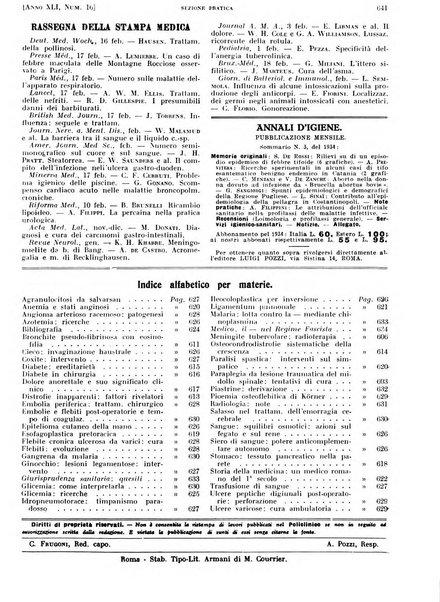 Il policlinico. Sezione pratica periodico di medicina, chirurgia e igiene