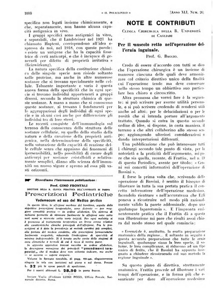 Il policlinico. Sezione pratica periodico di medicina, chirurgia e igiene