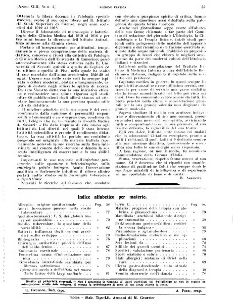 Il policlinico. Sezione pratica periodico di medicina, chirurgia e igiene