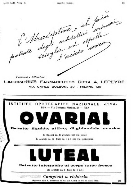 Il policlinico. Sezione pratica periodico di medicina, chirurgia e igiene