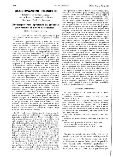 Il policlinico. Sezione pratica periodico di medicina, chirurgia e igiene