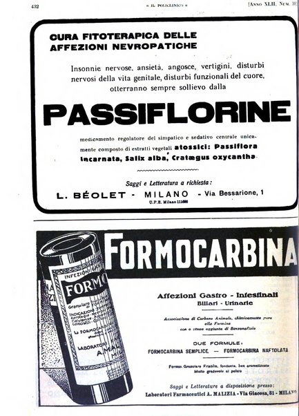 Il policlinico. Sezione pratica periodico di medicina, chirurgia e igiene