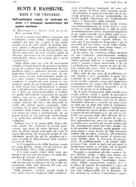 Il policlinico. Sezione pratica periodico di medicina, chirurgia e igiene