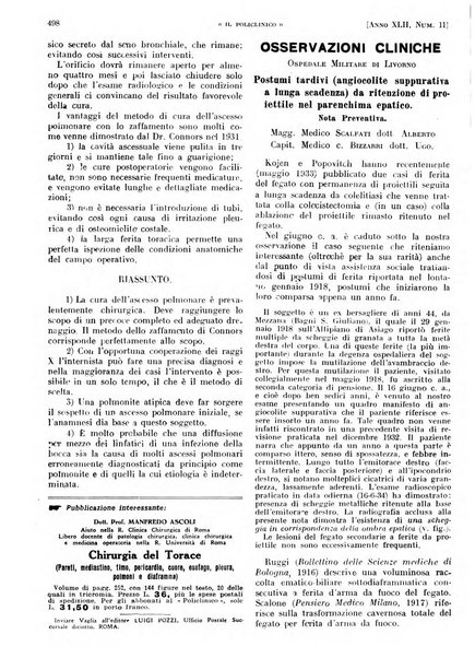 Il policlinico. Sezione pratica periodico di medicina, chirurgia e igiene