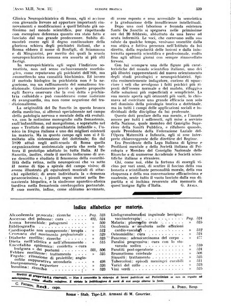 Il policlinico. Sezione pratica periodico di medicina, chirurgia e igiene