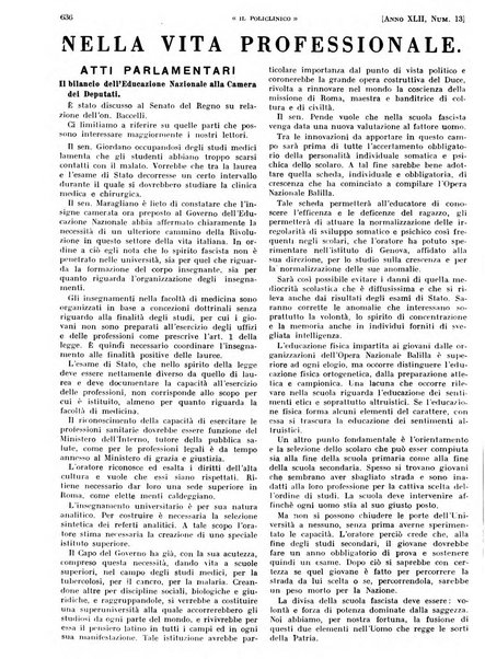 Il policlinico. Sezione pratica periodico di medicina, chirurgia e igiene