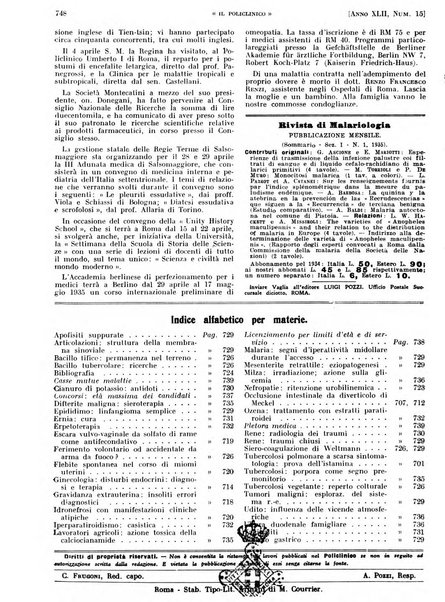 Il policlinico. Sezione pratica periodico di medicina, chirurgia e igiene