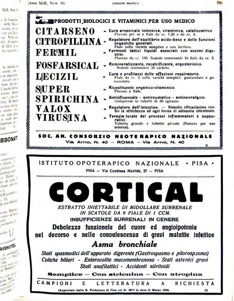 Il policlinico. Sezione pratica periodico di medicina, chirurgia e igiene