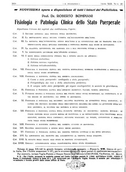 Il policlinico. Sezione pratica periodico di medicina, chirurgia e igiene