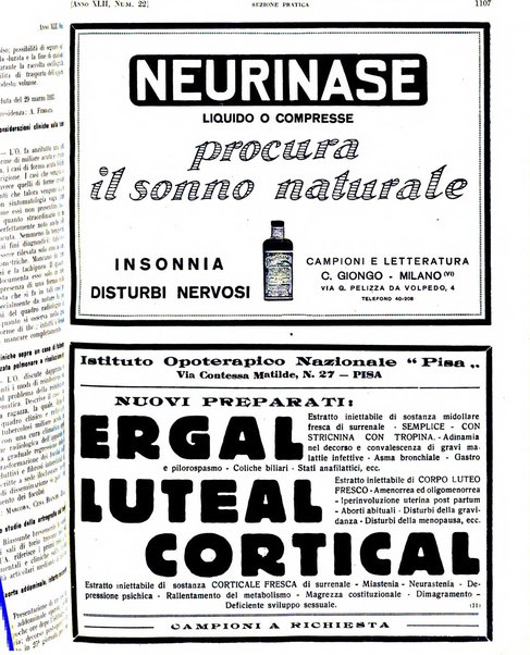 Il policlinico. Sezione pratica periodico di medicina, chirurgia e igiene