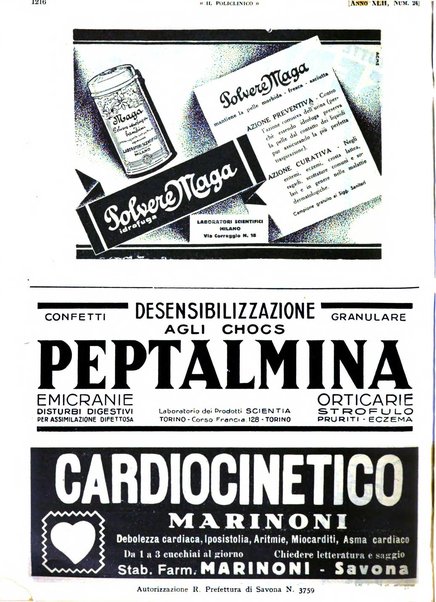 Il policlinico. Sezione pratica periodico di medicina, chirurgia e igiene