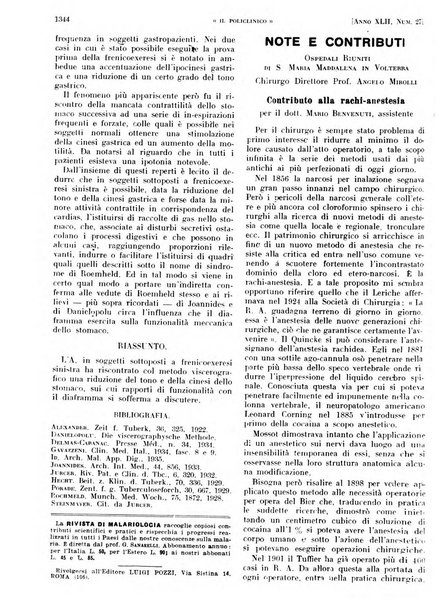 Il policlinico. Sezione pratica periodico di medicina, chirurgia e igiene