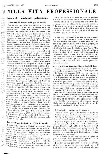 Il policlinico. Sezione pratica periodico di medicina, chirurgia e igiene