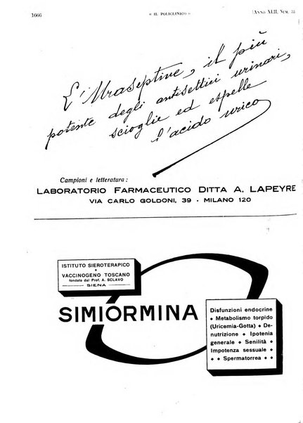 Il policlinico. Sezione pratica periodico di medicina, chirurgia e igiene