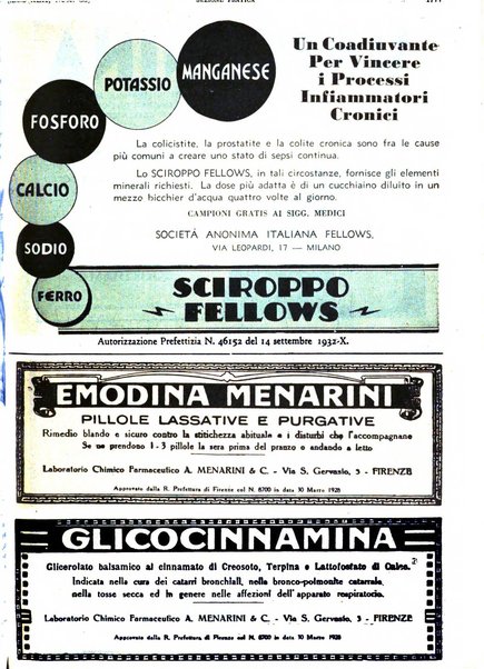 Il policlinico. Sezione pratica periodico di medicina, chirurgia e igiene