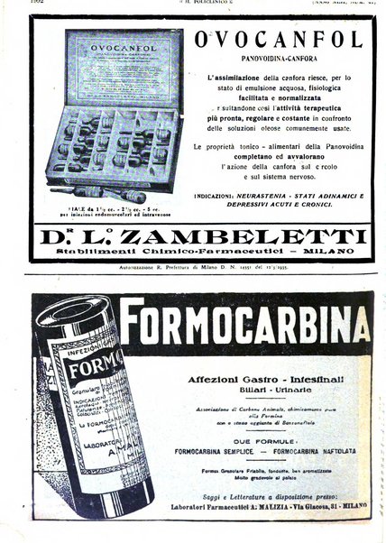 Il policlinico. Sezione pratica periodico di medicina, chirurgia e igiene