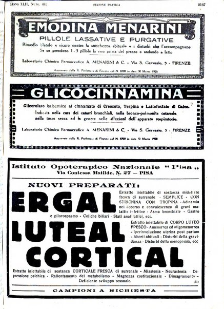 Il policlinico. Sezione pratica periodico di medicina, chirurgia e igiene