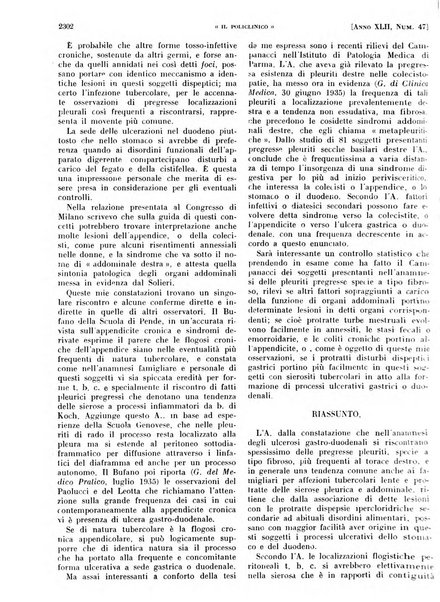 Il policlinico. Sezione pratica periodico di medicina, chirurgia e igiene