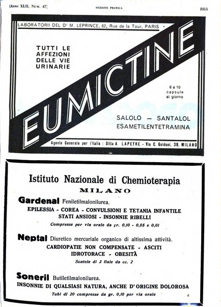 Il policlinico. Sezione pratica periodico di medicina, chirurgia e igiene