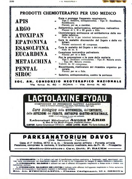 Il policlinico. Sezione pratica periodico di medicina, chirurgia e igiene