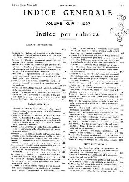 Il policlinico. Sezione pratica periodico di medicina, chirurgia e igiene