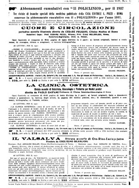 Il policlinico. Sezione pratica periodico di medicina, chirurgia e igiene