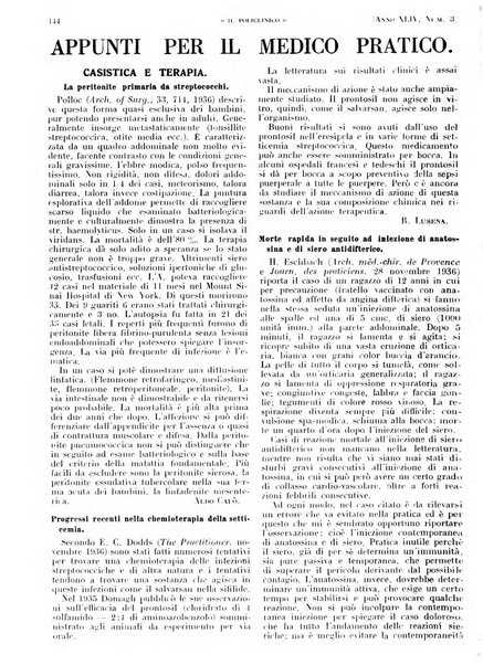 Il policlinico. Sezione pratica periodico di medicina, chirurgia e igiene