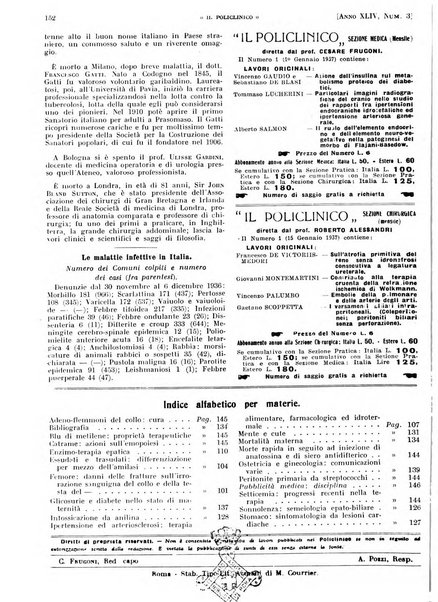 Il policlinico. Sezione pratica periodico di medicina, chirurgia e igiene