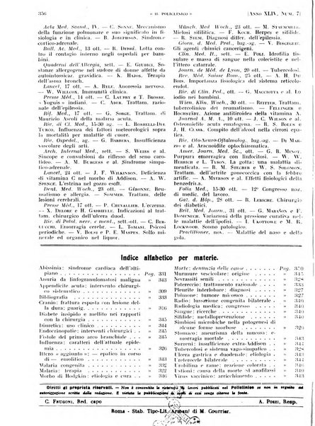 Il policlinico. Sezione pratica periodico di medicina, chirurgia e igiene