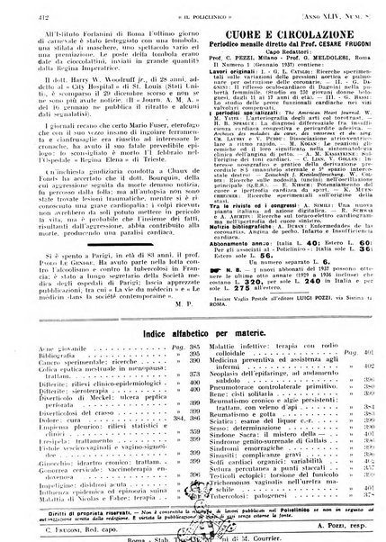 Il policlinico. Sezione pratica periodico di medicina, chirurgia e igiene