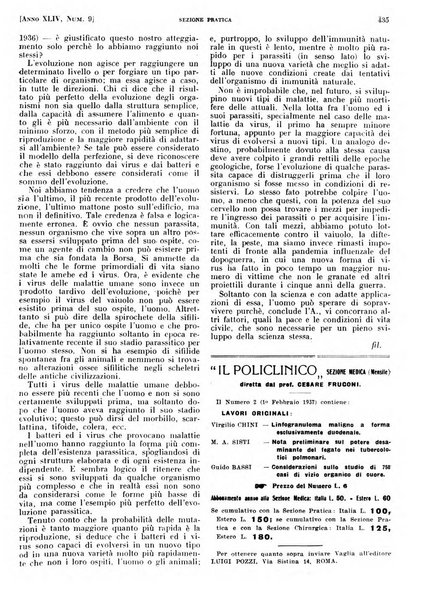 Il policlinico. Sezione pratica periodico di medicina, chirurgia e igiene