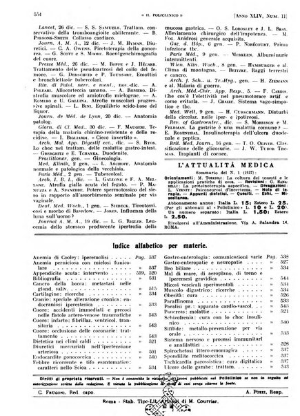 Il policlinico. Sezione pratica periodico di medicina, chirurgia e igiene